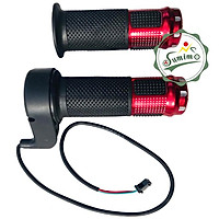Tay ga xe điện - Tay ga xe đạp điện gù nhôm không nút rắc nhỏ