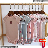 Bộ Bodysuit Cộc Tay Nhiều Họa Tiết Cho Bé Trai Và Bé Gái từ 3-14kg