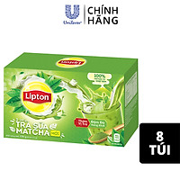 Trà Sữa Lipton Matcha Ngon Hứng Khởi 100% Nguồn Matcha Nhật Bản 8 Gói