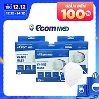 Khẩu Trang N95 EcomMed Combo 3 Hộp (10 cái/Hộp)