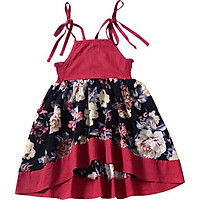 Princess Dress For Girl Sleeveless Baby Clothes Travel Dresses Bohemian Baby Dress Summer Kids Girl Dresses
