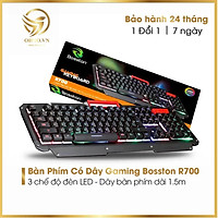 Bàn Phím Có Dây Gaming Bosston R700 Bàn Phím Máy Tính Chơi Game Đèn Led Giả Cơ -hàng chính hãng