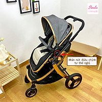 Xe đẩy nôi di động XD09 - 2 chiều đẩy thuận tiện - Điều chỉnh 3 tư thế - Tặng kèm đồ chơi treo nôi DC49