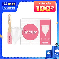 Combo Cốc nguyệt san Lincup & Bàn chải vệ sinh Lincare Brush
