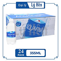 Thùng 24 Chai Nước Suối Tinh Khiết Đóng Chai Aquafina Chai Nhựa 355ml