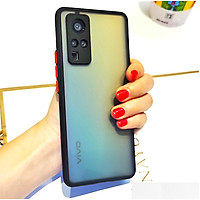 Ốp lưng trong nhám viền màu chống sốc cho Vivo V20 - Hàng Nhập Khẩu