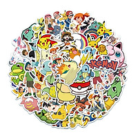 Sticker 50 miếng hình dán Pokemon D