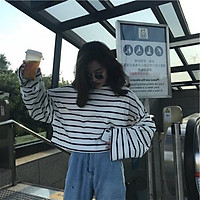 Áo Croptop Kẻ Dài Tay Ống Rộng Ulzzang (Shop Bán Áo Croptop Đẹp)
