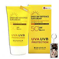 Kem chống nắng kiểm soát dầu Beauskin Daily Defense Sun Cream Hàn Quốc 50ml tặng kèm móc khoá