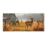 Car Rear Window Sticker Grass Deer Tractor Colorful Rear Windshield Window Waterproof Cars Sticker Decal Decor