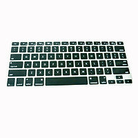 Lót bàn phím in chữ cho Macbook Alphabet Silicone Skin Keyboard - Hàng Chính Hãng