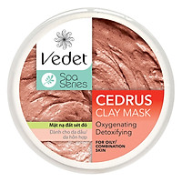 Mặt Nạ Đất Sét Đỏ Sét Sạch Sâu Dịu Dạng Hũ Vedette Cedrus (140g)