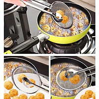 Dụng cụ gấp đồ chiên có lưới ráo dầu bằng thép không gỉ tiện lợi ( GẤP KẸP ĐÔI CÓ LƯỚI)