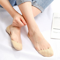 Langsha boat socks female lace socks shallow mouth summer invisible thin section silicone non-slip high heels socks 5 pairs invisible models 5 colors each 1