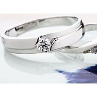 Love Ring Opening Romantic Color Couple Rings S925 Hollow Diamond