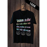 Áo Tay Lỡ Unisex Phản Quang Đa Sắc Vải Mịn Đủ size - Thanh Xuân Như Một Tách Trà Sống Không Cà Khịa Thì Trà Mất Ngon