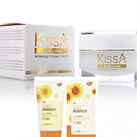 Kem dưỡng trắng da collagen KissA TẶNG NGAY 1 Kem chống nắng Hàn Quốc
