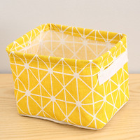 Simple Foldable Cloth Fabric Storage Basket Box Organizer for Home Desk Storage Decoration