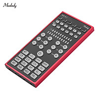 Muslady NC-A1 Mini Sound Mixer BT USB 3.5mm TRRS Port with Sound Effects for Live Streaming Online Karaoke Recording on