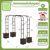KHUNG CỔNG VÒM HOA HỒNG Cao 2M1 - Dùng làm khung giàn leo cho hoa hồng leo, cây hoa leo - Tăng thẩm mỹ cho không gian khu vườn