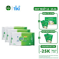 Combo 3 khăn ướt Dettol kháng khuẩn