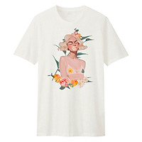Áo T-shirt Unisex Cho Bé DOTILO FLOWER GIRL B - d201a