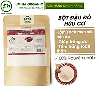 Bột Đậu Đỏ Nguyên Chất UMIHOME (35g) đắp mặt, tắm trắng dưỡng da ngăn ngừa mụn hiệu quả