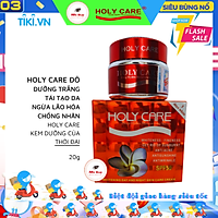 KEM HOLY CARE ĐỎ - WHITENING DAY AND CREAM SKIN CARE CREAM - DƯỠNG TRẮNG TÁI TẠO DA 5 TÁC DỤNG 20G