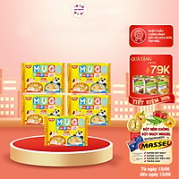 Combo 5 gói Mì ăn dặm cho trẻ trên 1 tuổi Nissin MUG Cup Noodle 96g (4 gói nhỏ bên trong, 2 hương vị) - Nhập khẩu Nhật Bản