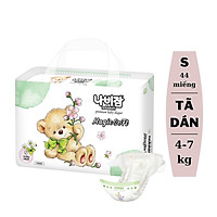 Tã/Bỉm dán Nabizam Magic Soft nội địa Hàn size S 44 miếng cho bé 4-7kg