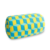 Soft Printing MicroBead Roll Pillow Car Cushion Neck Head Leg Back Support Bolster Bed Pillow