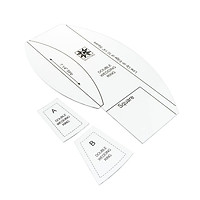 3Pcs Square Acrylic Ruler Set Quilting Ruler Sewing Tool for Tailor Designer
