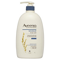 Aveeno Active Naturals Skin Relief Moisturising Body Wash Fragrance Free 1 Litre