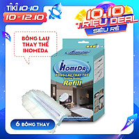 Bông lau thay thế cho chổi quét bụi iHomeda ( 1 hộp/ 6 bông lau) - iHomeDa Refill's iHomeda duster ( 1 box/ 6 refill )