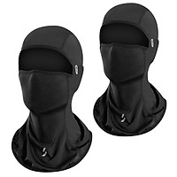 2pcs Breathable Balaclava for Men Women UV Protection Dustproof Windproof Sports Outdoor Face Mask for Cycling Running