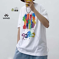 Áo thun tay lỡ Wind phông unisex form rộng TURCE nam nữ cotton oversize ulzzang
