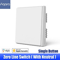 Aqara Wall Switch D1 ZigBee Smart Light Remote Control Wireless Zero Line Fire Wire With/NO Neutral 1/2/3 Key Switchs