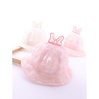 Mũ tai bèo lưới thoáng hoa ren xinh xắn cho bé 3-10m Mimo Baby MH58