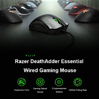 Original Razer Deathadder Essential Chuột chơi game có dây Mice 6400Dpi Cảm biến quang học 5 nút độc lập cho máy tính xách tay PC Gamer