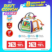Đồ Chơi Giáo Dục Peek A Boo Hình Khối 6 Mặt Phiên Bản Rừng Xanh 3153 Cho Bé Trên 6 Tháng Tuổi