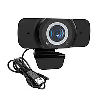 Wide Angle Webcam, Large View Video Conference Camera, Full HD 1080P Live Streaming Web Cam with Built-in Microphone,