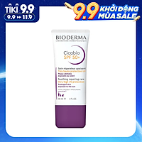 Kem dưỡng chống nắng phục hồi da tổn thương và hạn chế tăng sắc tố sau viêm Bioderma Cicabio SPF 50+ 30ml (Nhập khẩu)
