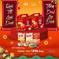 Set Quà Tết Sum Vầy (Bánh gạo Tê Tê, Xúc Xích Dinh Dưỡng Xuxifarm, Đồ Hộp Master T)