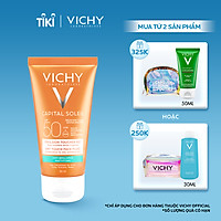 Kem Chống Nắng Không Gây Nhờn Rít Không Màu SPF50 Vichy Capital Soleil SPF50 Face Dry Touch (50ml) -100516689