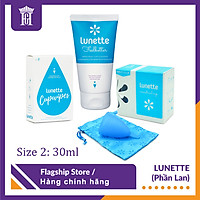 Bộ cốc nguyệt san Lunette (màu Xanh dương) kèm nước rửa và giấy lau chuyên dụng
