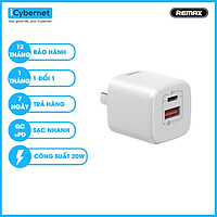 Cú sạc nhanh chuẩn kép QC3.0 và PD Remax RY-U63 - Hàng chính hãng