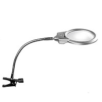Pro Flexible Hands Free Magnifying Glass Desk Lamp Bright LED Light Magnifier with Clamp for Reading Diamond Painting
