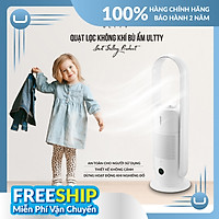 Máy Lọc Không Khí Bù Ẩm ULTTY SKJ-CR022 Dạng Quạt, Diệt Khuẩn Bằng Tia UV, Chế Độ Làm Mát 9 Cấp, Bộ Lọc HEPA H13 Loại Bỏ 99,97% Bụi Mịn, Vi Khuẩn, Virut, Bù Ẩm 3 Cấp - Hàng Chính Hãng
