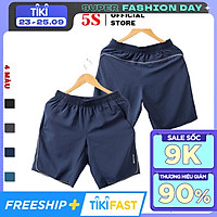 Quần Short Gió Thể Thao Nam 5S (QSG001S1) Trẻ Trung, Năng Động Hàng Công Ty Chính Hãng
