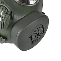 Protective Mask, Safety Full Face Eye Protection Dummy Toxic Gas Mask with Adjustable Strap for BB Gun CS Cosplay Costume Halloween